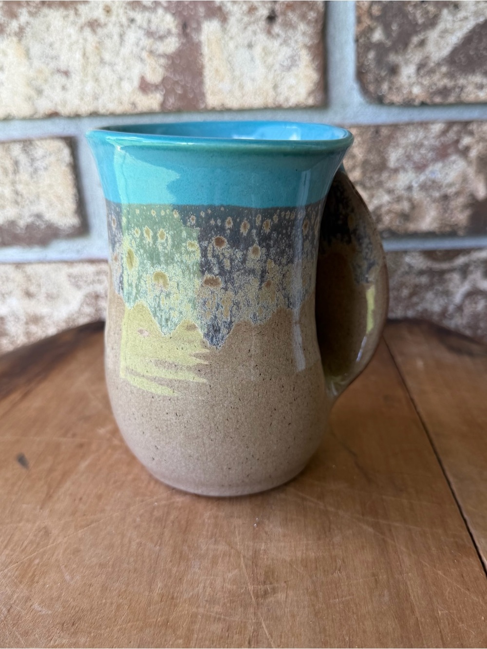 Artisan Pottery Hand Warmer Mug Signed Just Beautiful!